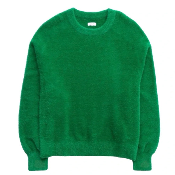 NWOT Aerie Flurry Crewneck Sweater Size XS Green - Picture 9 of 9